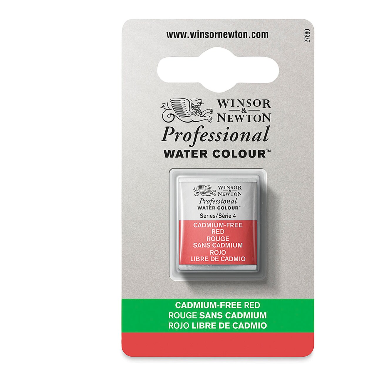 Winsor & Newton Artists' Watercolor - Cadmium-Free Red, Half Pan